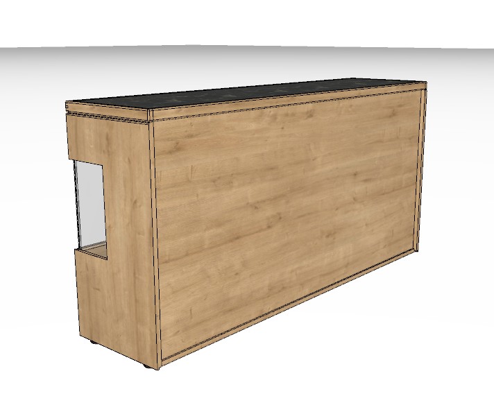 Wöstmann WM 2520 - Sideboard | Type 2843/2844 | B: 181,9  cm | Wildeiche massiv, Keramik