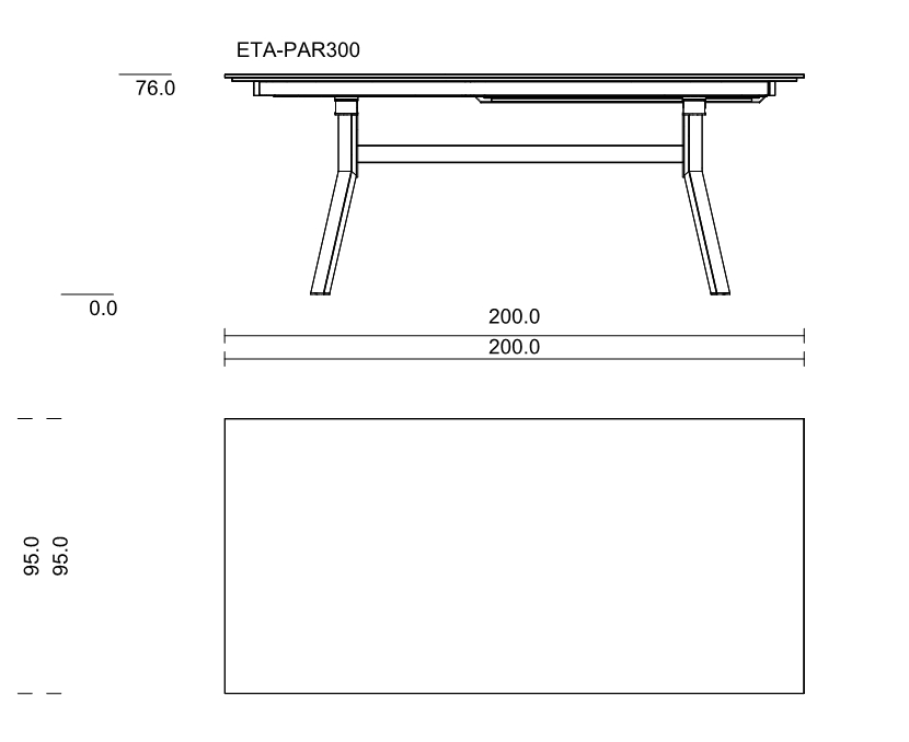 40075 | ETA-PAR300: 2000 - 3000 mm lang 