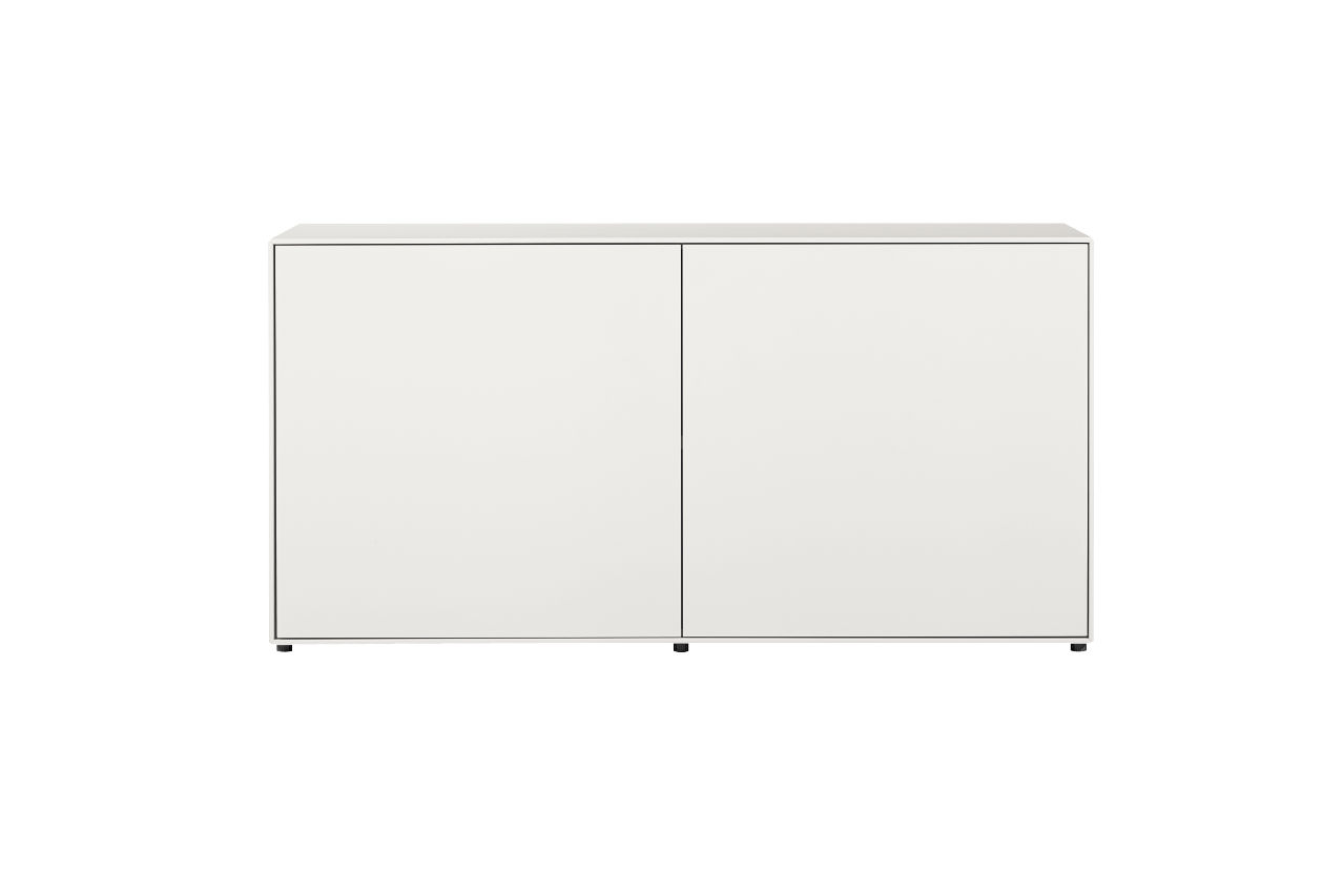 now! by hülsta. easy | Baukasten, 2 Türen | Lack-reinweiß | B: 128 cm | 44133