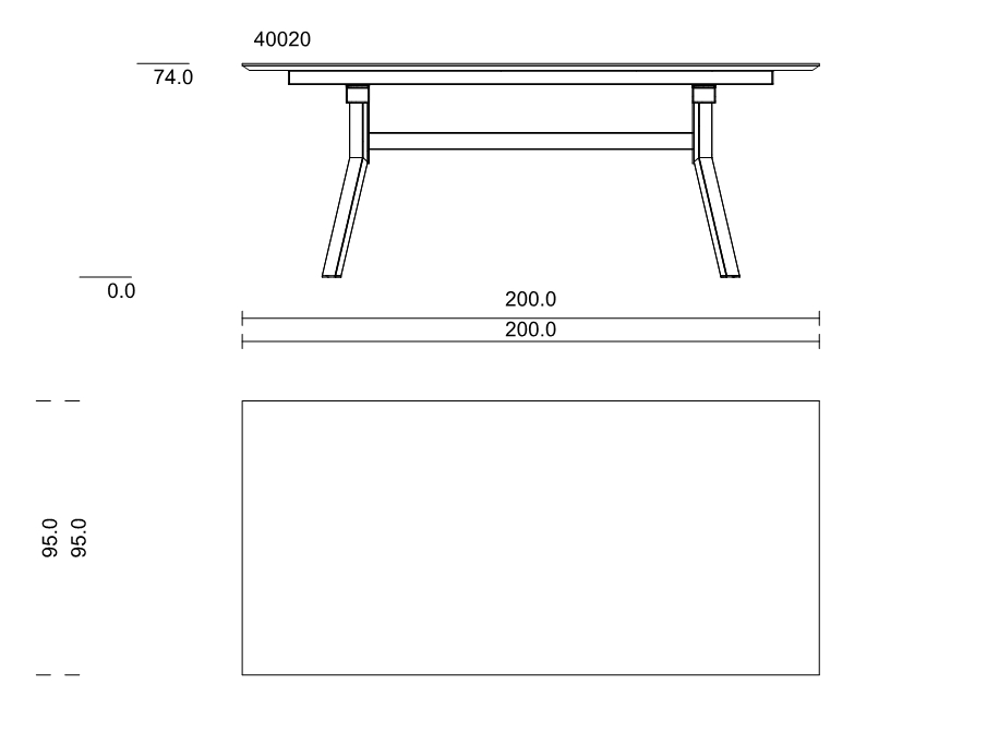 40020 | ET-TOK200: 2000 mm lang 