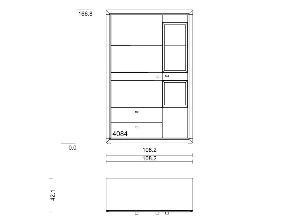 Type 4084 (Holz-Glastür rechts)