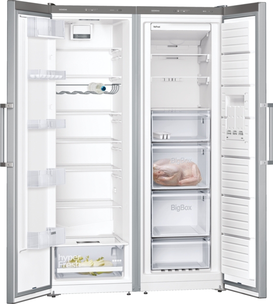 Siemens KA95NVIEP Set aus Eintür-Kühlschrank und Eintür-Gefrierschrank GS36NVIEP + KS36VVIEP + KS39ZAL00