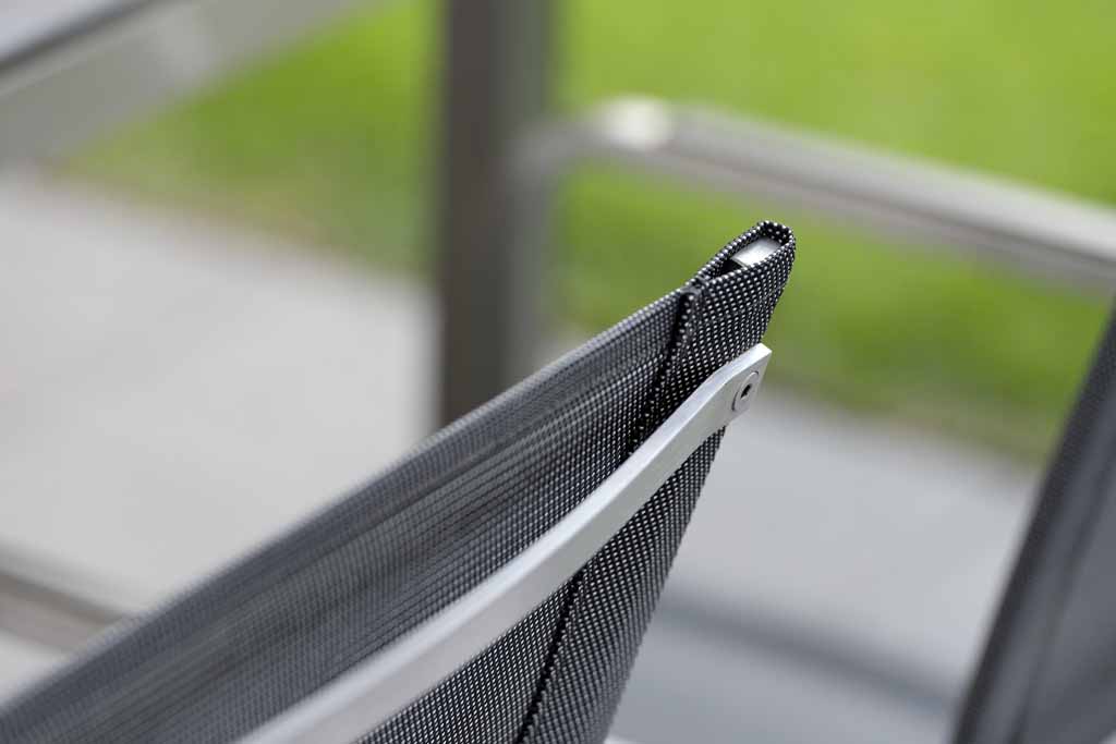  Stern. Evoee | Freischwingersessel | Edelstahlgestell und Aluminiumarmlehnen in anthrazit