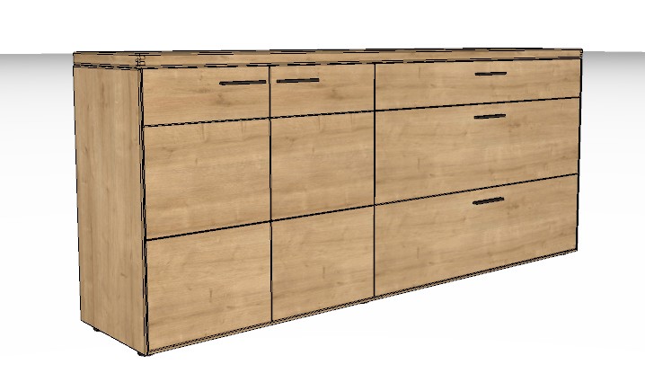 Wöstmann WM 2520 - Sideboard | Type 2183/2184 | B: 211,9 cm | Wildeiche massiv