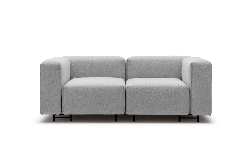 freistil Rolf Benz 122 ECHT - Bundle 2 | Sofaelemente (6-teilig) | Polstergarnitur Stilvolles graues Zweisitzer-Sofa, ideal für moderne Wohnzimmer