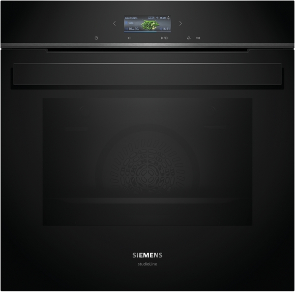 Siemens studioLine HB934GBB1 iQ700 Einbau-Backofen 60 x 60 cm Schwarz, Edelstahl