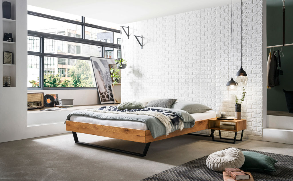Hasena - Trento Bett Ostino | Rahmen Trento 16 | Füße Glyd | konfigurierbar