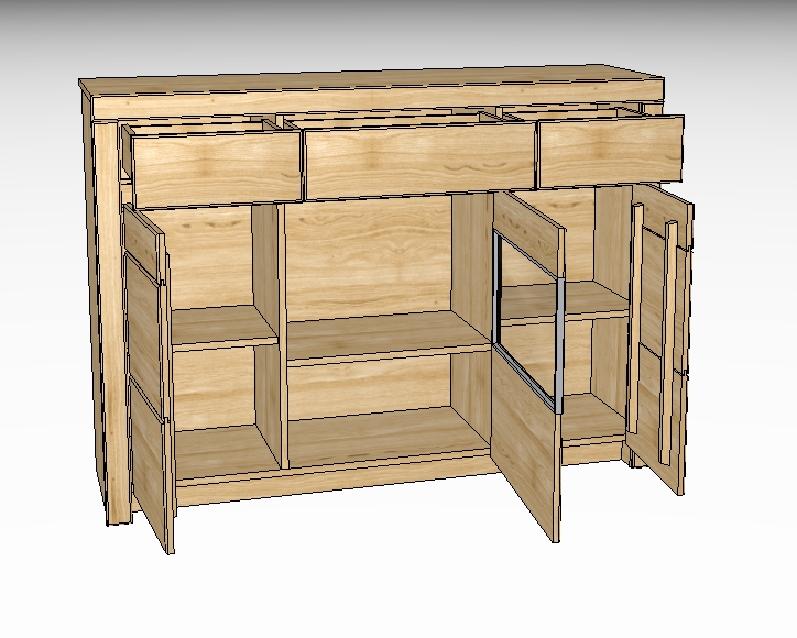 Wöstmann. Soleo 3000 | Highboard | Type 3540 | B: 152,3 cm