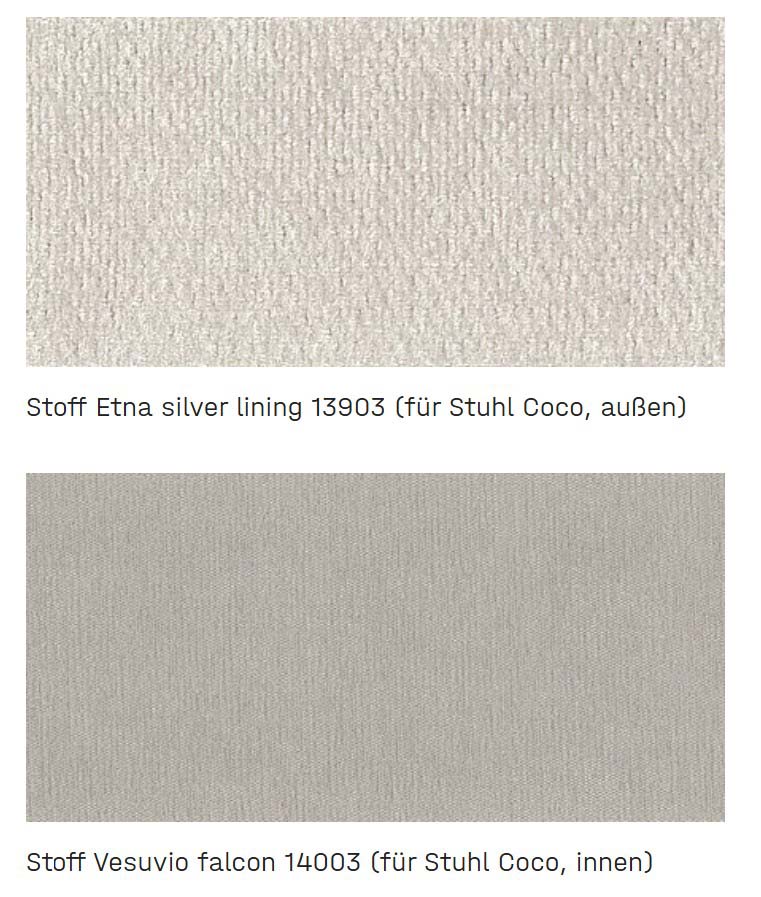 zweifarbiges Bezugsmuster in cremefarben