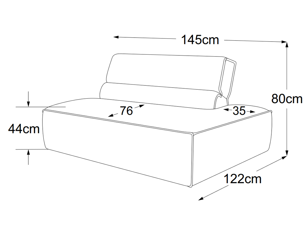 designwerk Vola - 2HT rechts | B: 145 cm | D009521 designwerk Vola - 2HT rechts | B: 145 cm | D009521