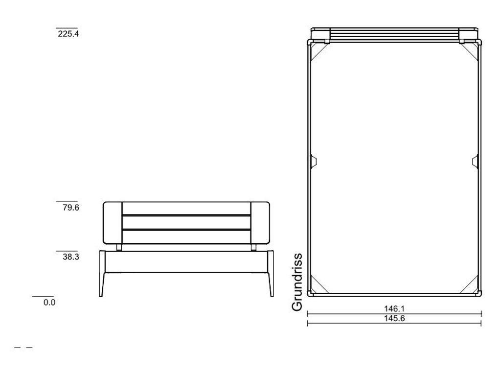 140 x 210 cm