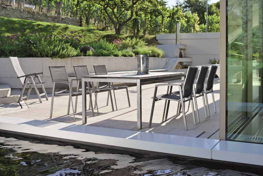  Stern. New Top | Stapelsessel | silbergrau | Aluminium graphit 