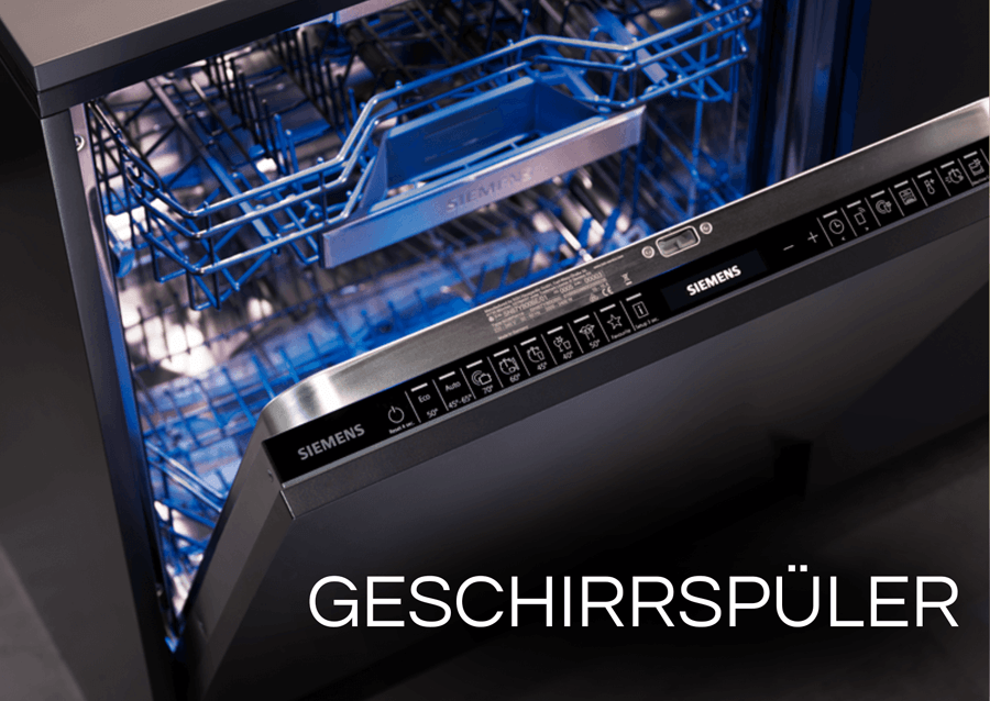 Nahaufnahme Siemens powerLine Geschirrspüler.