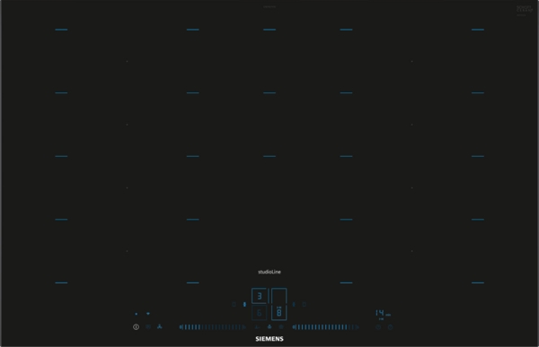 Siemens studioLine EX878LYV5E iQ700 Induktionskochfeld | 80 cm | Lisenen-Design