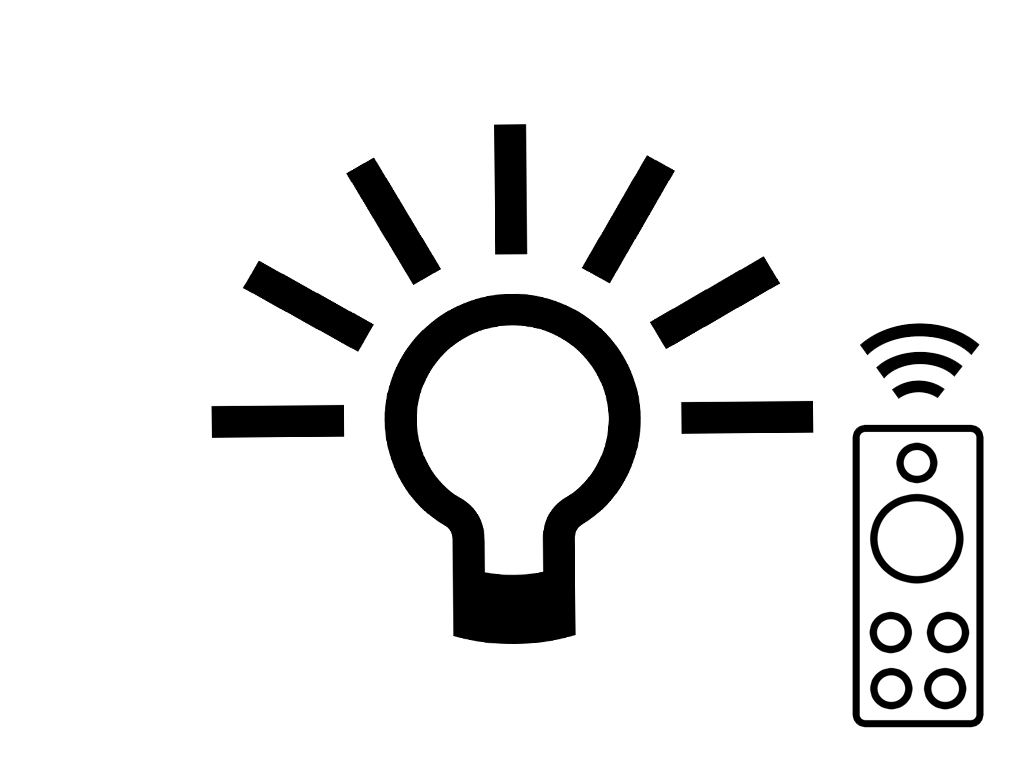 mit LED-Fernbedienung