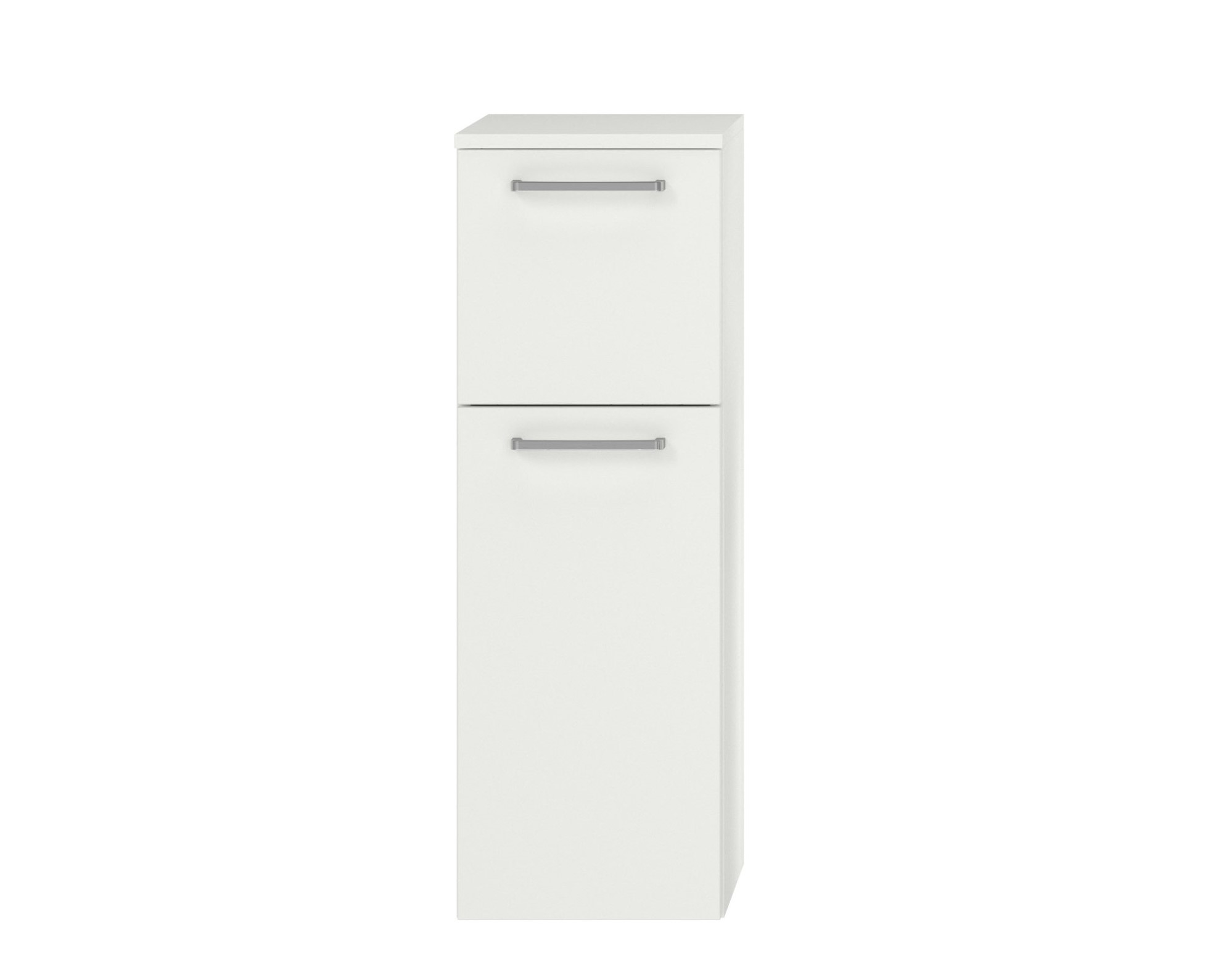 Badschrank weiß mit Tür und Schublade nobilia