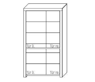 WM.SO.5163 Wöstmann. Soleo 3000 | Schrank | Type 5163/5164 | H: 200,8 cm