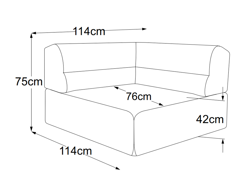 designwerk Colosseo - Ecke | B: 114 cm | ohne Funktion | D081519 designwerk Colosseo - Ecke | B: 114 cm | ohne Funktion | D081519