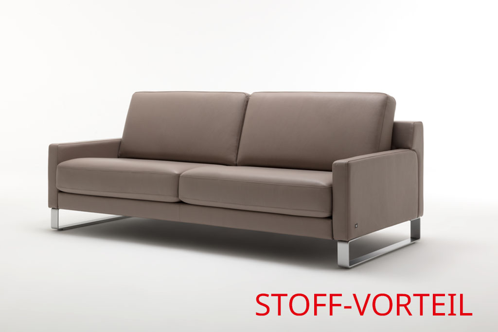 Ledercouch in hellem braun von Rolf Benz EGO