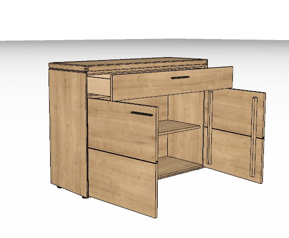 Wöstmann WM 2520 - Sideboard | Type 2265 | B: 121,9 cm | Wildeiche massiv