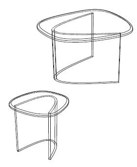 Rolf Benz 8890 ONNO - Couchtisch