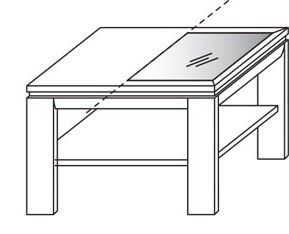 WM.SO.9521 Wöstmann. Soleo 3000 | Beistelltisch | Type 9511/9521 | B: 70,0 cm