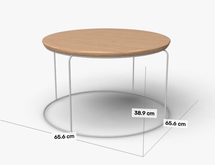 Gestell: RAL 7047 Telegrau | Tischplatte: Eiche massiv natur (Type 151-503)