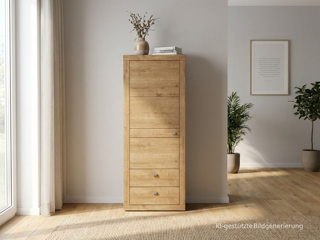 Wöstmann Aurum - Schrank mit Schubkasten | Type 4663/4664 | B: 60,2 cm | Wildeiche massiv