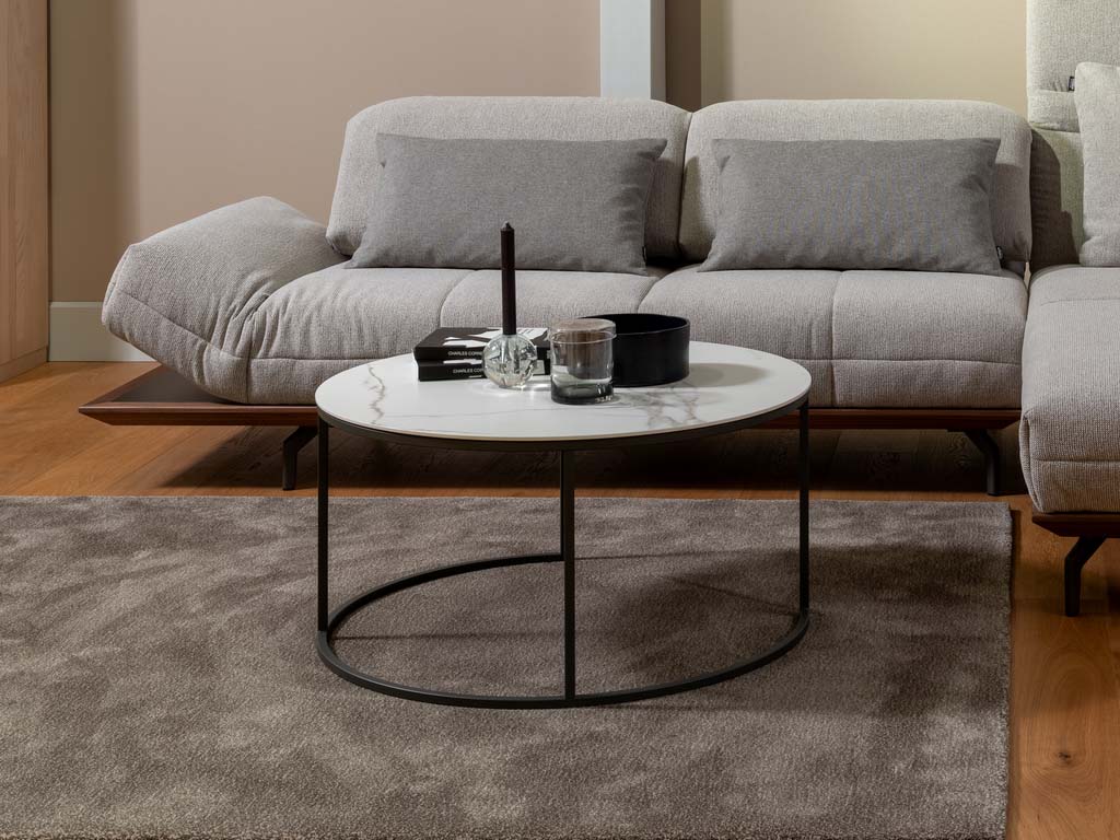 creation by Rolf Benz CR.402 -  Couchtisch | Ø 80 cm großer, runder Couchtisch Keramik CR 402 creation by Rolf Benz