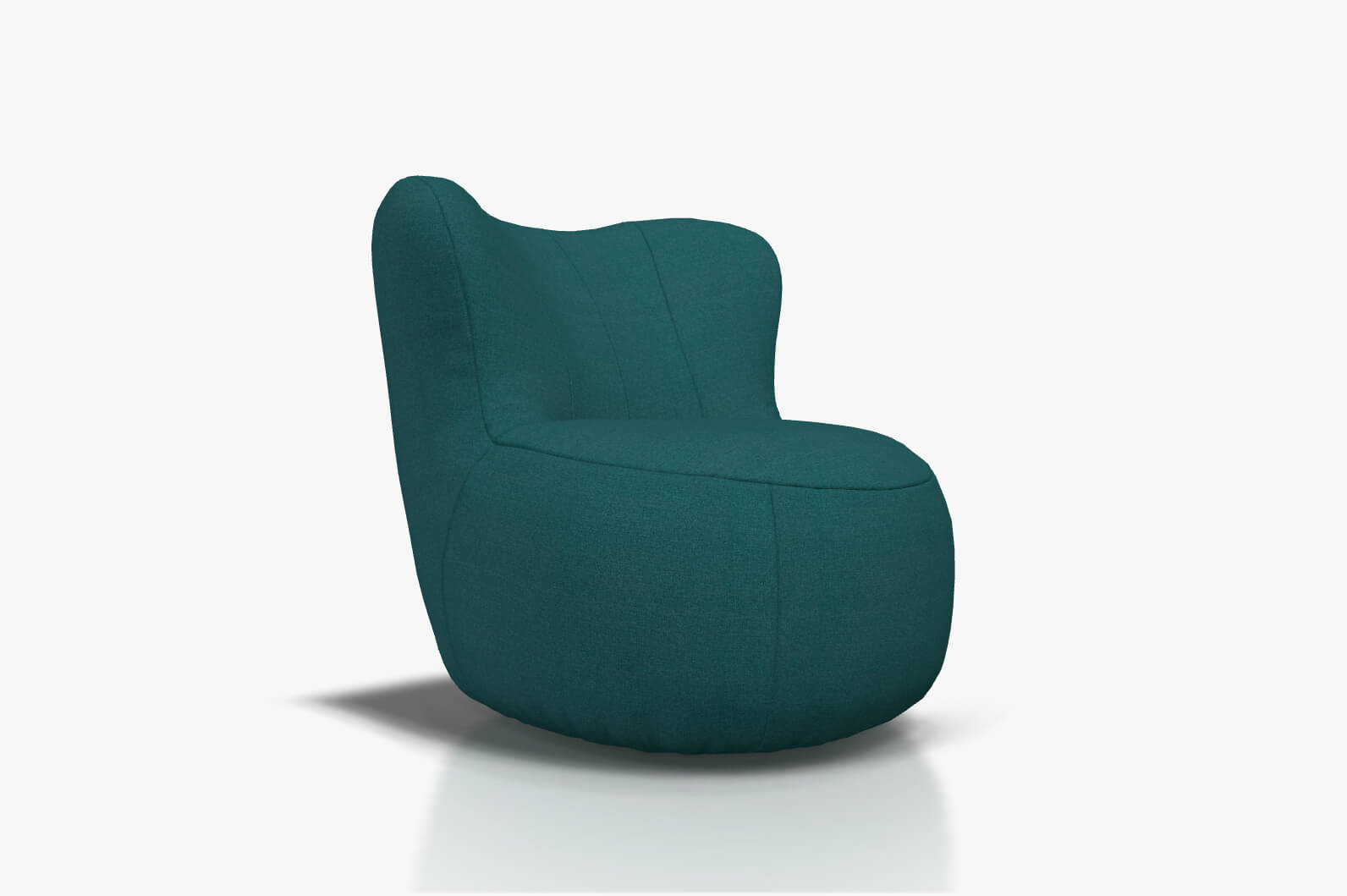 freistil Rolf Benz 173 - Sessel (Loungesessel) | Stoff, blaugrün 6513 Moderner, grüner Polstersessel mit geschwungenem Design und komfortabler Polsterung