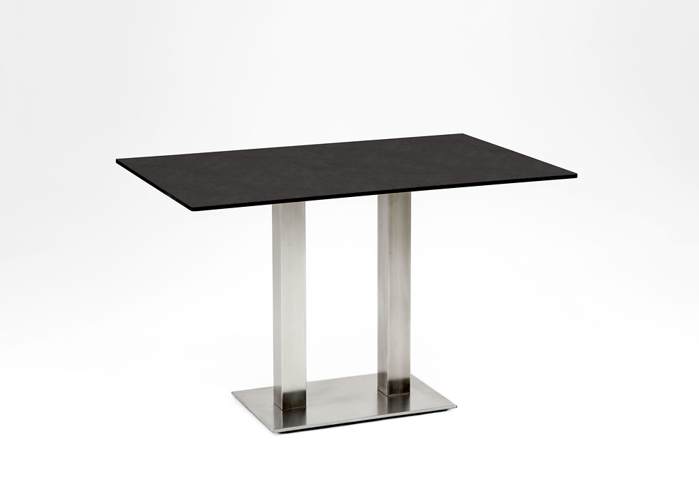 Niehoff Garden. Bistro | G503 | Tisch, rechteckig | 120 x 81 cm | Edelstahl/HPL Granit