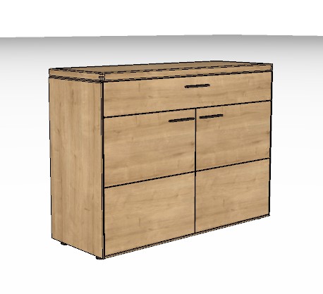 Wöstmann WM 2520 - Sideboard | Type 2265 | B: 121,9 cm | Wildeiche massiv