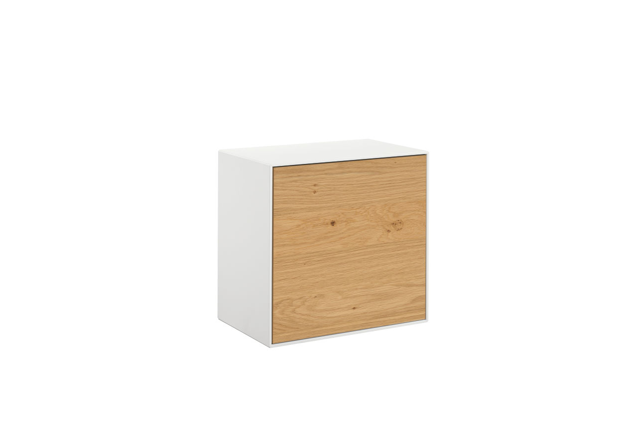 now! by hülsta. easy | Designbox-Hängeelement, 1 Tür | B: 51,2 cm | Natureiche | 44505