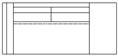 Illustration eines Sofaelements vor weißem Hintergrund freistil Rolf Benz 170