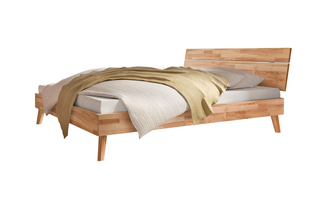 Hasena - Trento Bett Floris | Rahmen Trento 16 | Kopfteil Lino | Füße Nelo | konfigurierbar
