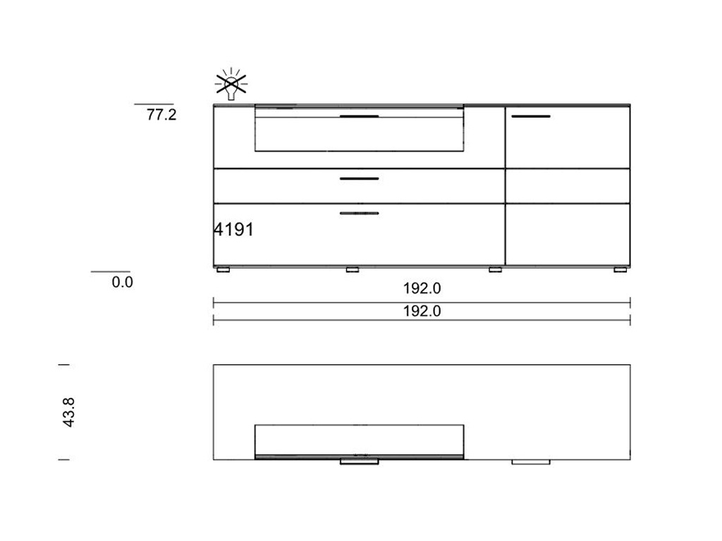 hartmann. Runa | Sideboard | 4191 | B: 192 cm