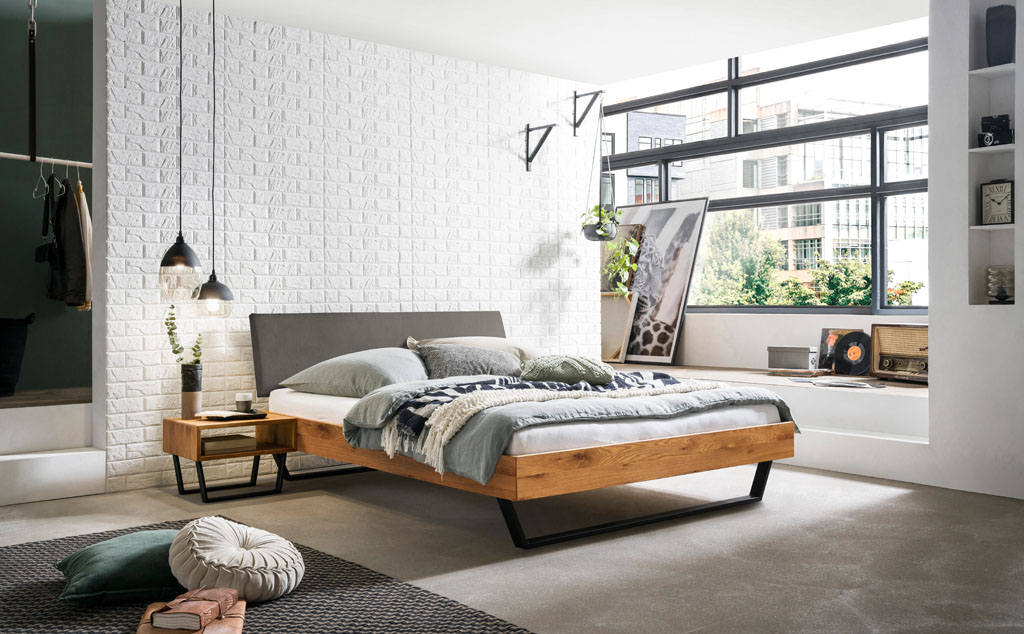 Hasena - Trento Bett Sariano | Rahmen Trento 16 | Kopfteil Lecco | Füße Glyd | konfigurierbar
