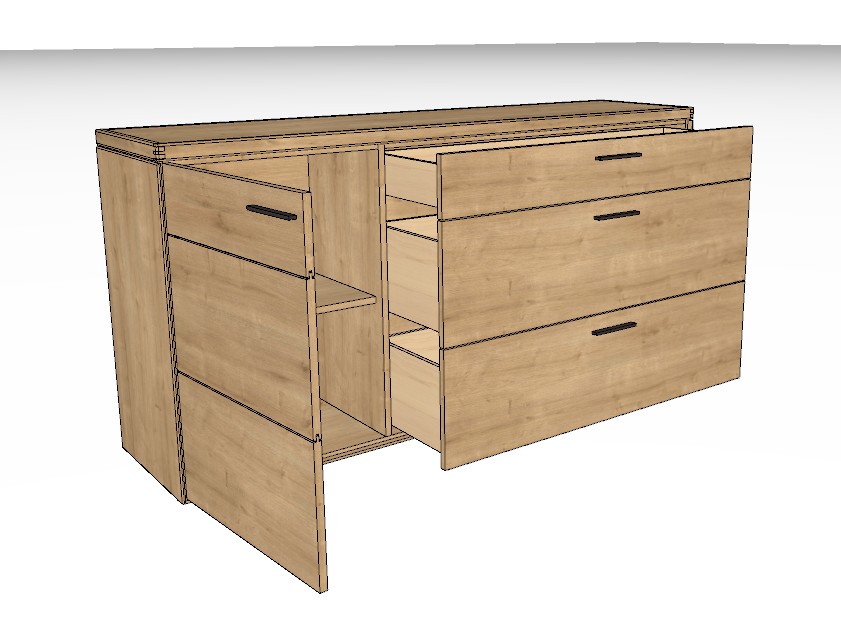 Wöstmann WM 2520 - Sideboard | Type 2863/2864 | B: 181,9 cm | Wildeiche massiv
