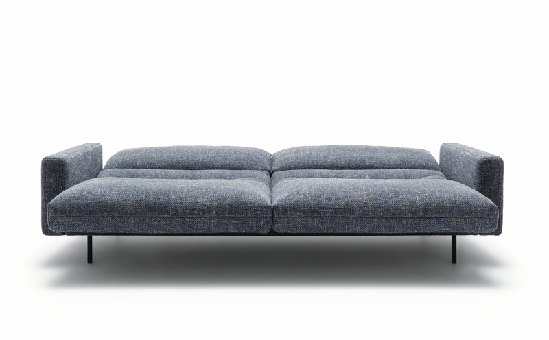 blaues sofa mit relax und liegefunktion 350 kaia rolf benz