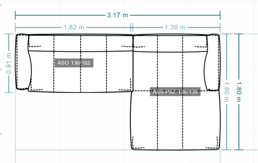 freistil 136 | Polstergarnitur | B: ca. 321 cm