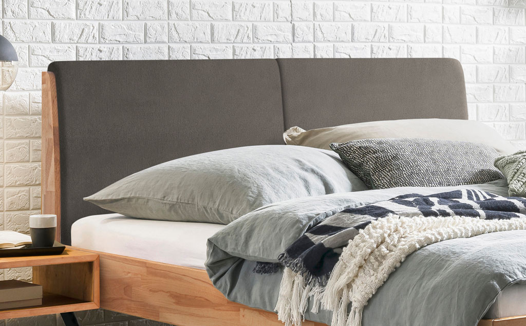 Hasena - Trento Bett Pietro | Rahmen Trento 16 | Polsterkopfteil | Metallkufen Glyd | konfigurierbar