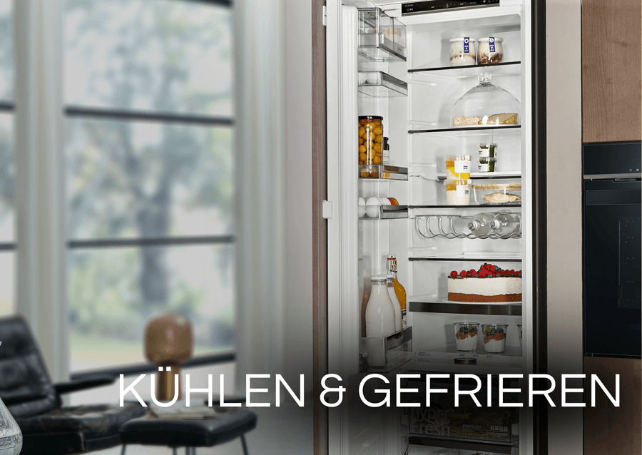 Ansicht einer Siemens powerline Kühl-Gefrierkombination.
