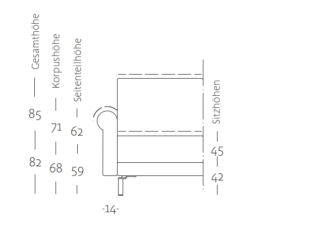 Seitenteil F, Form