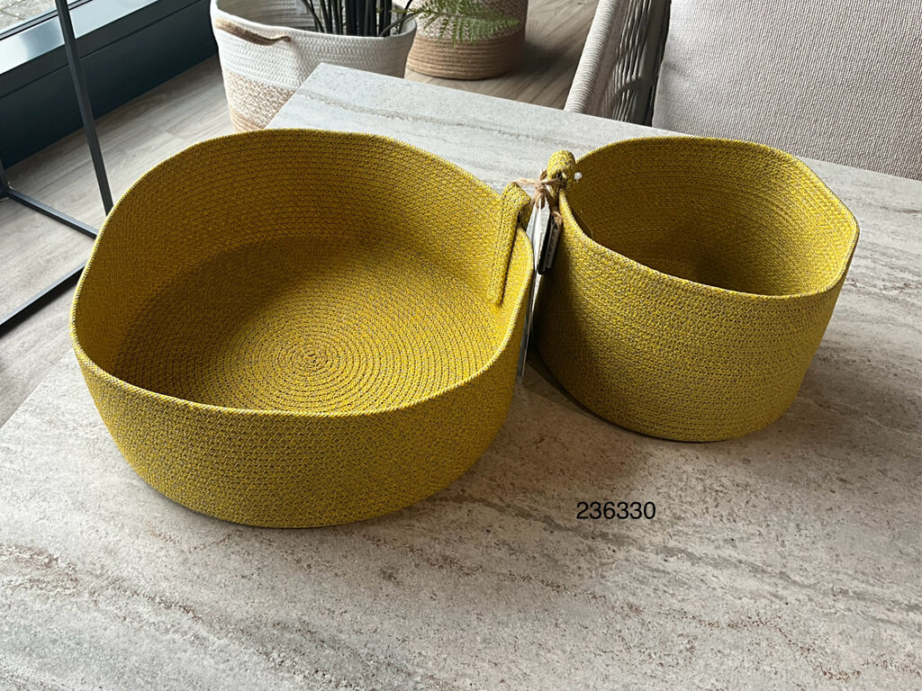 Stern DEKOKÖRBE | Korb-Set 2tlg. Gelb Stern DEKOKÖRBE | Korb-Set 2tlg. Gelb
