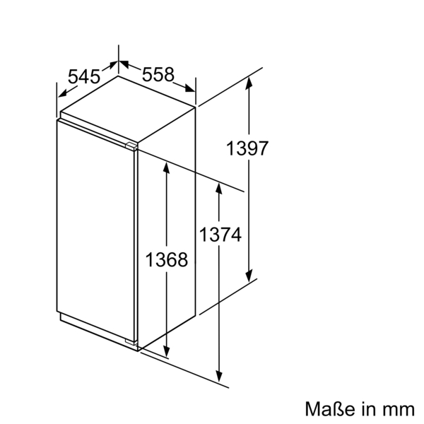 Siemens studioLine KI51FSDD0 iQ700 Einbau-Kühlschrank | 140 x 56 cm