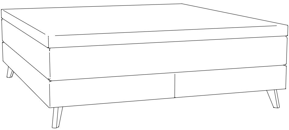 HA.BP.7352 Hasena -  Boxspring PRONTO Beatriz | inkl. Matratze und Topper | versch. Größen & Farben konfigurierbar