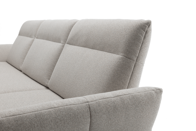 graues relaxsofa mit holzgestell cr460 creation by rolf benz