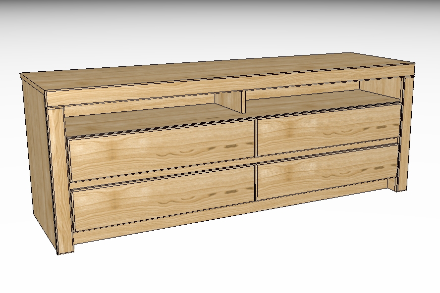 Wöstmann. Soleo 3000 | Lowboard | Type 1751 | B: 173,4 cm