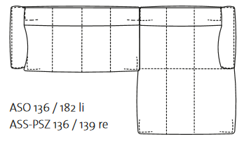 F.136.ASO.ASS-PSZ freistil 136 | Polstergarnitur | B: ca. 321 cm