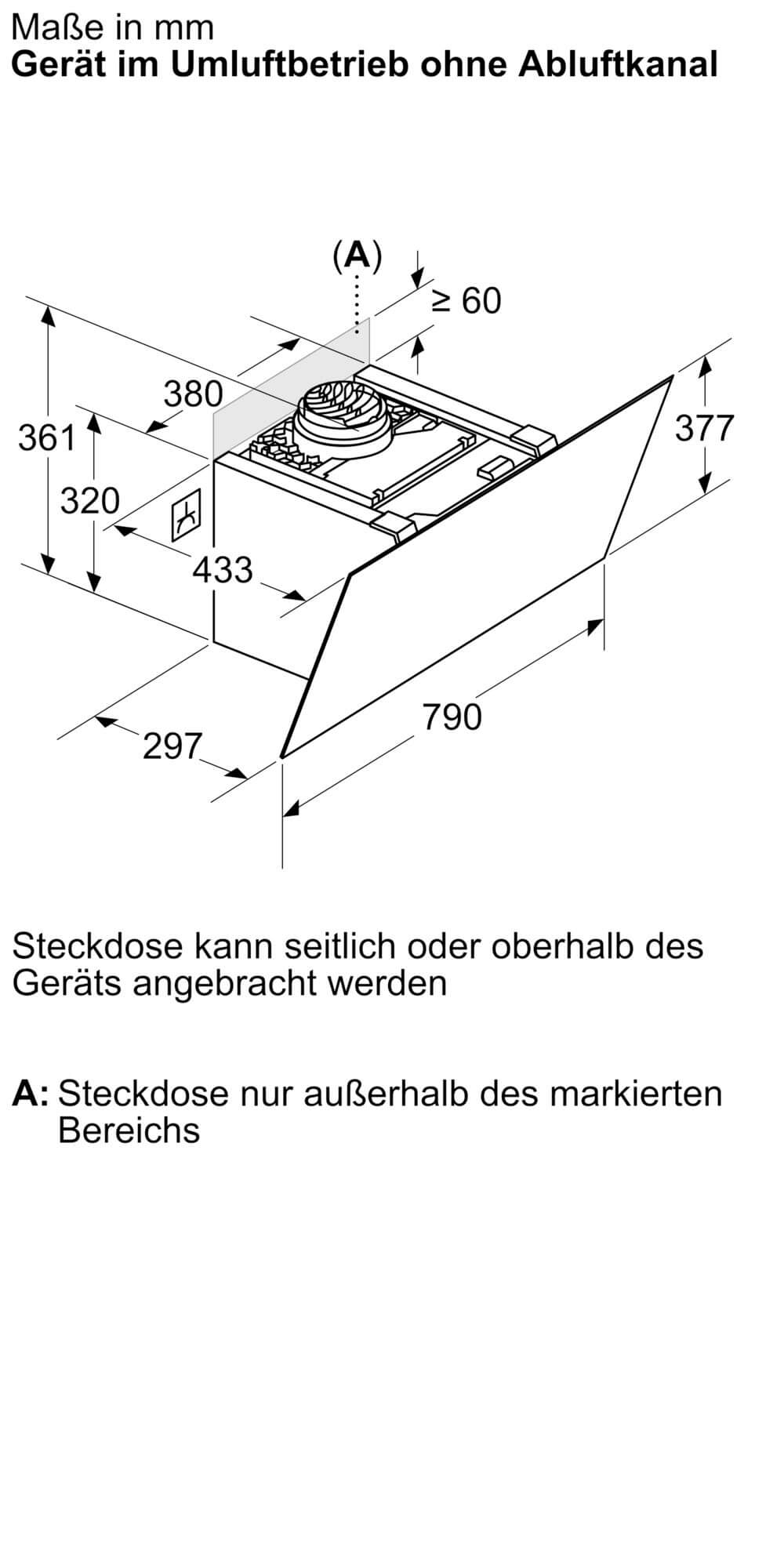 Einbauzeichnung zum Produkt LC87KCN65.